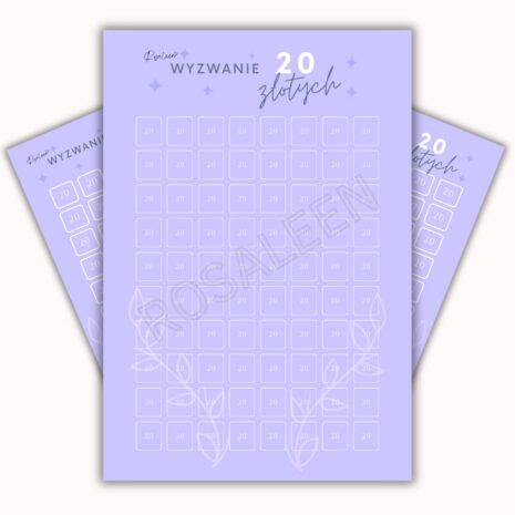 Wyzwanie 20 złotych - A5