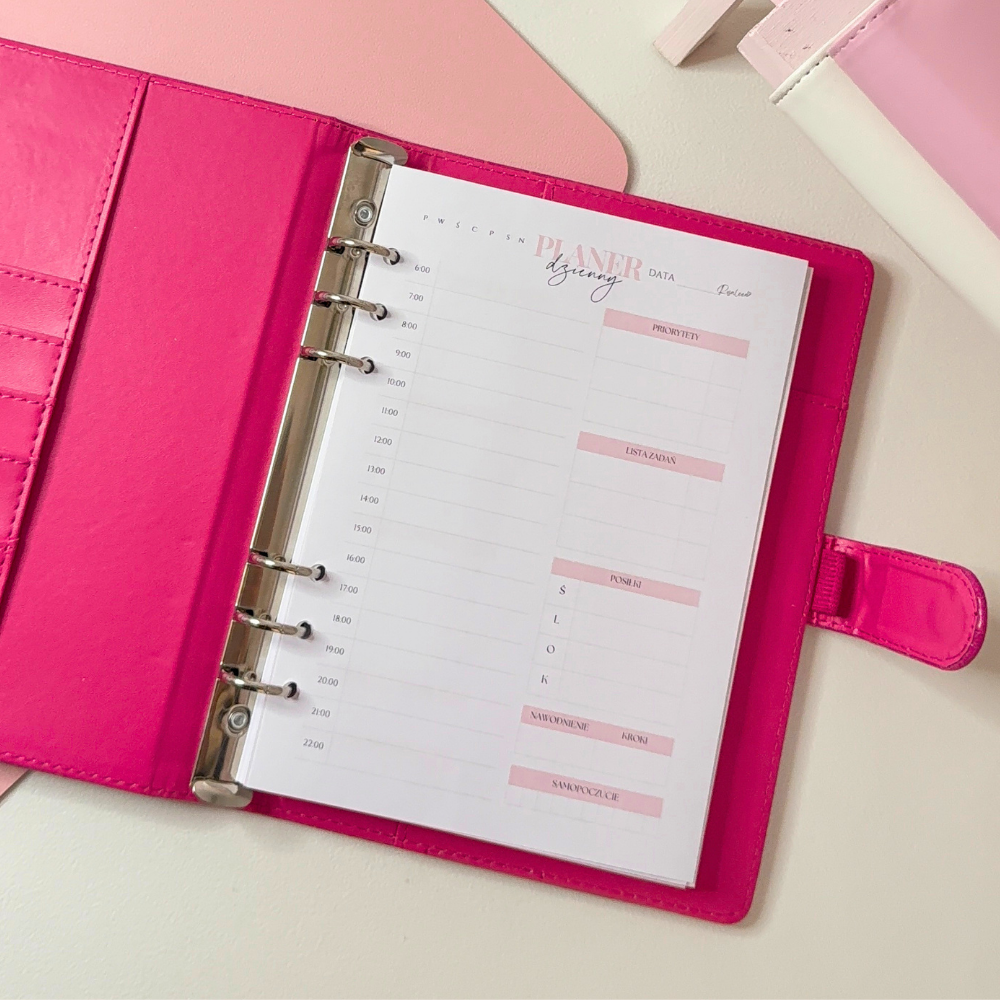 Organizer A5 - Raspberry - obrazek 4