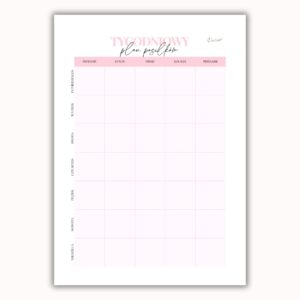 Tygodniowy Plan Posiłków